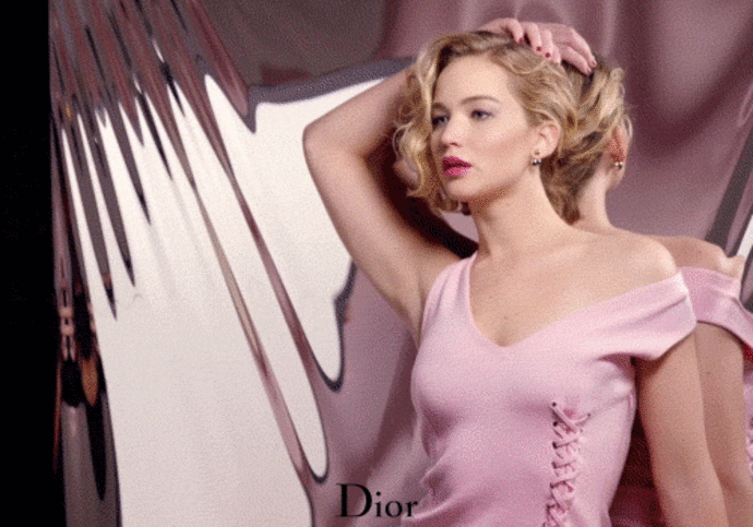 Дженнифер Лоуренс в новой рекламе Dior Addict Ultra-Gloss