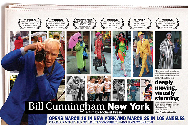 Постер документального фильма Ричарда Пресса o Билле Каннингеме, 2010 год