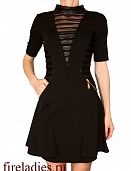 Платье Ласаграда коктейльное черного цвета размер купить